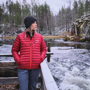 Fjern - Womens Aktiv Down Hoodless Jacket (Raspberry Red/Orange) | Venture further with the Aktiv, a versatile and lightweight insulated layer that offers exceptional warmth in a compact package