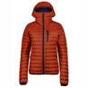 Fjern - Womens Aktiv Down Hooded Jacket (Burnt Orange/Navy) | Venture further with the Aktiv, a versatile and lightweight insulated layer that offers exceptional warmth in a compact package