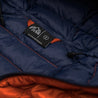 Fjern - Womens Aktiv Down Hooded Jacket (Burnt Orange/Navy) | Venture further with the Aktiv, a versatile and lightweight insulated layer that offers exceptional warmth in a compact package