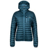 Fjern - Womens Aktiv Down Hooded Jacket (Petrol/Arctic Blue) | Venture further with the Aktiv, a versatile and lightweight insulated layer that offers exceptional warmth in a compact package