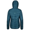 Fjern - Womens Aktiv Down Hooded Jacket (Petrol/Arctic Blue) | Venture further with the Aktiv, a versatile and lightweight insulated layer that offers exceptional warmth in a compact package