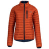 Fjern - Womens Aktiv Down Hoodless Jacket (Burnt Orange/Navy) | Venture further with the Aktiv, a versatile and lightweight insulated layer that offers exceptional warmth in a compact package