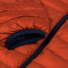 Fjern - Womens Aktiv Down Hoodless Jacket (Burnt Orange/Navy) | Venture further with the Aktiv, a versatile and lightweight insulated layer that offers exceptional warmth in a compact package