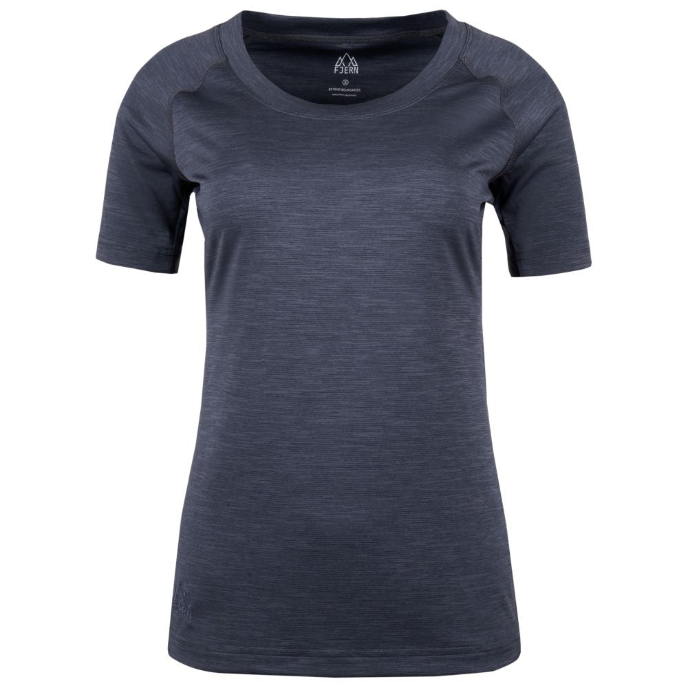 Fjern - Womens Andas Crew (Storm) | Find comfort and performance with our lightweight technical short sleeve crew, crafted from innovative S