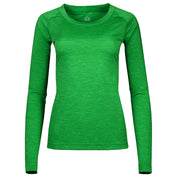 Fjern - Womens Andas Long Sleeve Crew (Green) | Our lightweight technical long sleeve crew is crafted from S