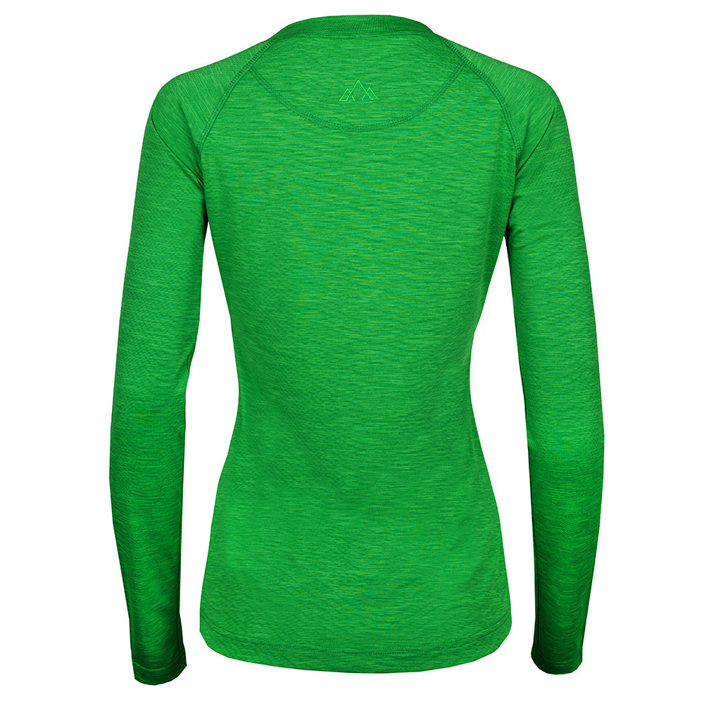 Fjern - Womens Andas Long Sleeve Crew (Green) | Our lightweight technical long sleeve crew is crafted from S