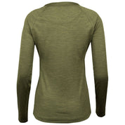 Fjern - Womens Andas Long Sleeve Crew (Olive) | Our lightweight technical long sleeve crew is crafted from S