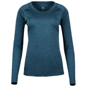 Fjern - Womens Andas Long Sleeve Crew (Petrol) | Our lightweight technical long sleeve crew is crafted from S