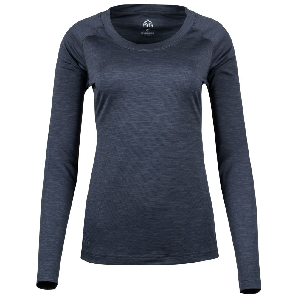 Fjern - Womens Andas Long Sleeve Crew (Storm) | Our lightweight technical long sleeve crew is crafted from S