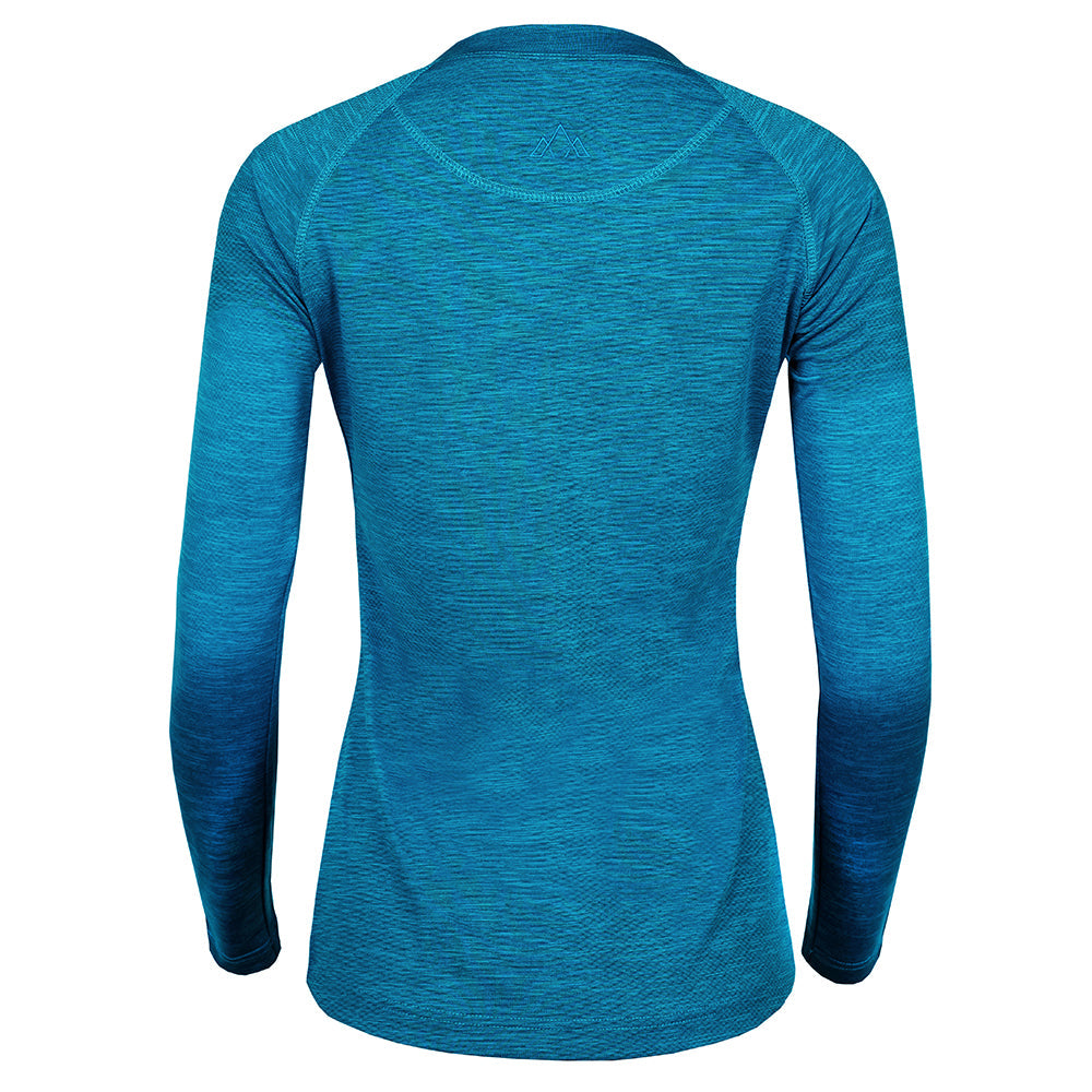 Fjern - Womens Andas Long Sleeve Crew (Teal) | Our lightweight technical long sleeve crew is crafted from S