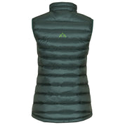 Fjern - Womens Arktis Down Gilet (Pine/Green) | Designed to provide core warmth without the weight, this gilet features a clean, sleeveless design for unrestrictive movement during active pursuits