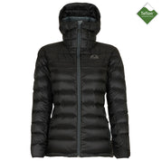 Fjern - Womens Arktis Down Hooded Jacket (Black/Charcoal) | The Arktis is an incredibly versatile insulated layer that stands strong in brutal conditions
