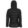 Fjern - Womens Arktis Down Hooded Jacket (Black/Charcoal)