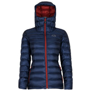 Fjern - Womens Arktis Down Hooded Jacket (Navy/Rust) | The Arktis is an incredibly versatile insulated layer that stands strong in brutal conditions