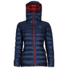 Fjern - Womens Arktis Down Hooded Jacket (Navy/Rust) | The Arktis is an incredibly versatile insulated layer that stands strong in brutal conditions