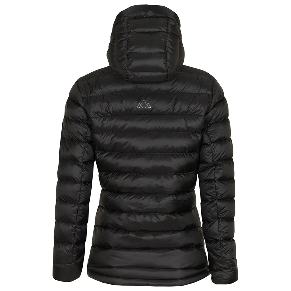 Fjern - Womens Arktis II Down Hooded Jacket (Black/Charcoal)