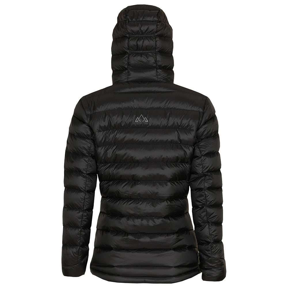 Womens Arktis II Down Hooded Jacket (Black/Charcoal)