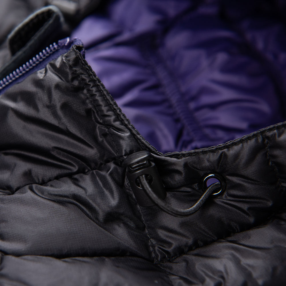Fjern - Womens Arktis II Down Hooded Jacket (Black/Purple)