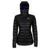 Fjern - Womens Arktis II Down Hooded Jacket (Black/Purple) | The Arktis II is an incredibly versatile insulated layer that stands strong in brutal conditions