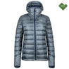Fjern - Womens Arktis II Down Hooded Jacket (Charcoal/Navy) | The Arktis II is an incredibly versatile insulated layer that stands strong in brutal conditions