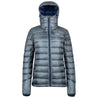 Fjern - Womens Arktis II Down Hooded Jacket (Charcoal/Navy) | The Arktis II is an incredibly versatile insulated layer that stands strong in brutal conditions