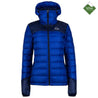 Fjern - Womens Arktis II Down Hooded Jacket (Electric/Navy) | The Arktis II is an incredibly versatile insulated layer that stands strong in brutal conditions