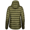 Fjern - Womens Arktis II Down Hooded Jacket (Olive/Navy) | The Arktis II is an incredibly versatile insulated layer that stands strong in brutal conditions