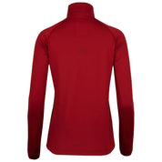 Fjern - Womens Bresprekk Half Zip Grid Fleece (Raspberry Red/Rust) | Designed to meet the demands of ever-changing alpine conditions, the Bresprekk functions as both a winter baselayer and a lightweight midlayer