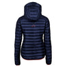 Fjern - Womens Eco Aktiv Down Hooded Jacket (Navy/Rust) | Your passport to staying warm and comfortable on alpine pursuits