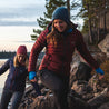 Fjern - Womens Eco Aktiv Down Hooded Jacket (Rust/Charcoal) | Your passport to staying warm and comfortable on alpine pursuits