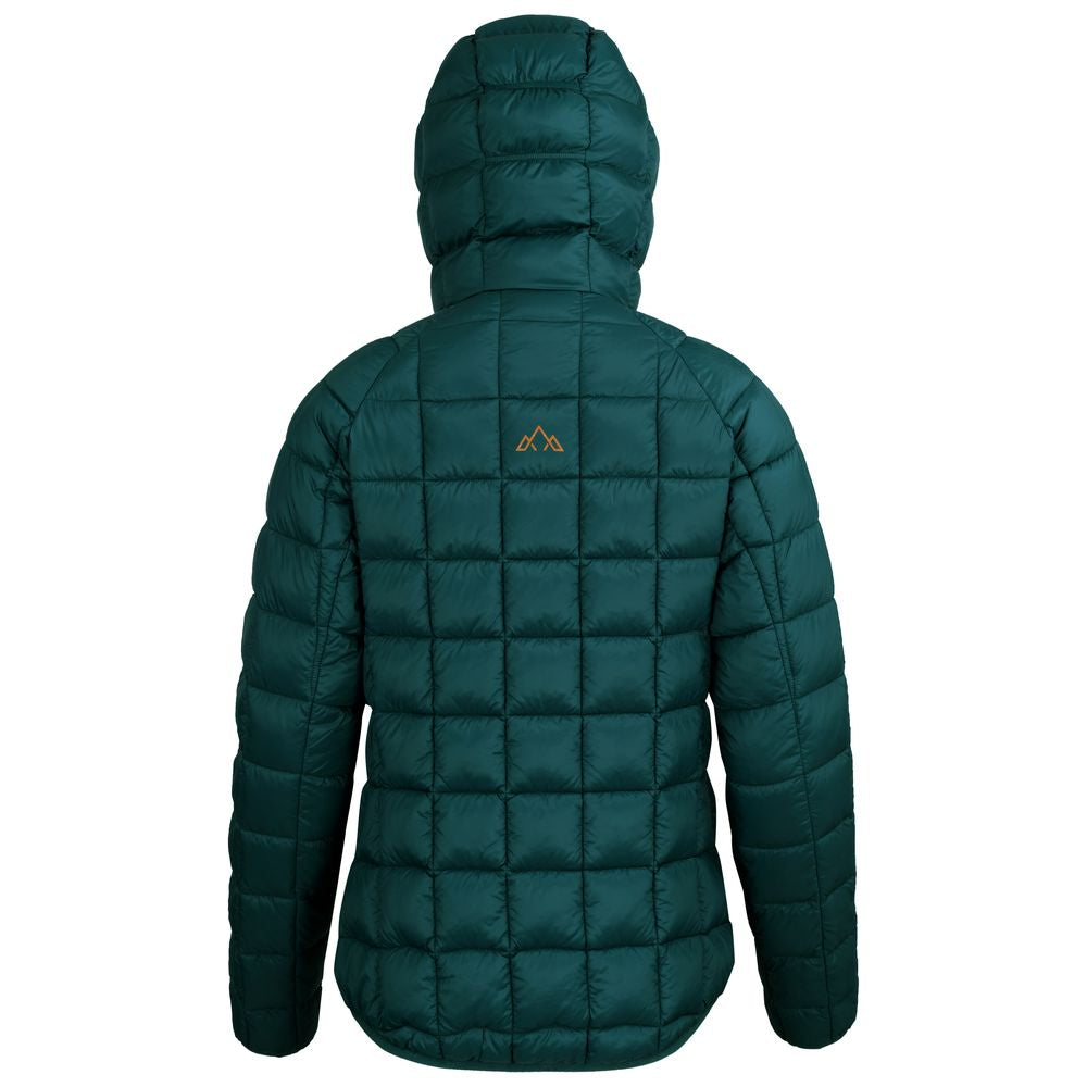 Fjern - Womens Eldur Eco Insulated Jacket (Emerald) | The Eldur Jacket is your essential lightweight, warm, and sustainable choice for outdoor adventures