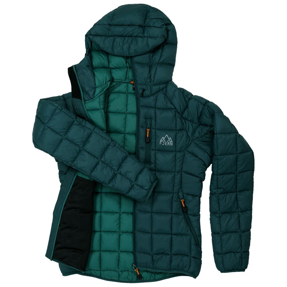 Fjern - Womens Eldur Eco Insulated Jacket (Emerald) | The Eldur Jacket is your essential lightweight, warm, and sustainable choice for outdoor adventures