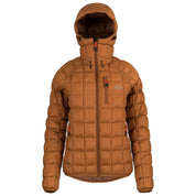 Fjern - Womens Eldur Eco Insulated Jacket (Mustard) | The Eldur Jacket is your essential lightweight, warm, and sustainable choice for outdoor adventures