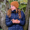 Fjern - Womens Eldur Eco Insulated Jacket (Navy) | The Eldur Jacket is your essential lightweight, warm, and sustainable choice for outdoor adventures