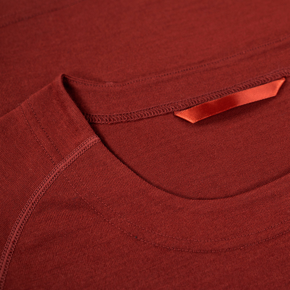 Fjern - Womens Första Merino Blend Long Sleeve Crew Baselayer (Rust) | Explore the outdoors with the Första, a versatile and lightweight technical crew top designed for the active adventurer