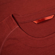 Fjern - Womens Första Merino Blend Long Sleeve Crew Baselayer (Rust) | Explore the outdoors with the Första, a versatile and lightweight technical crew top designed for the active adventurer