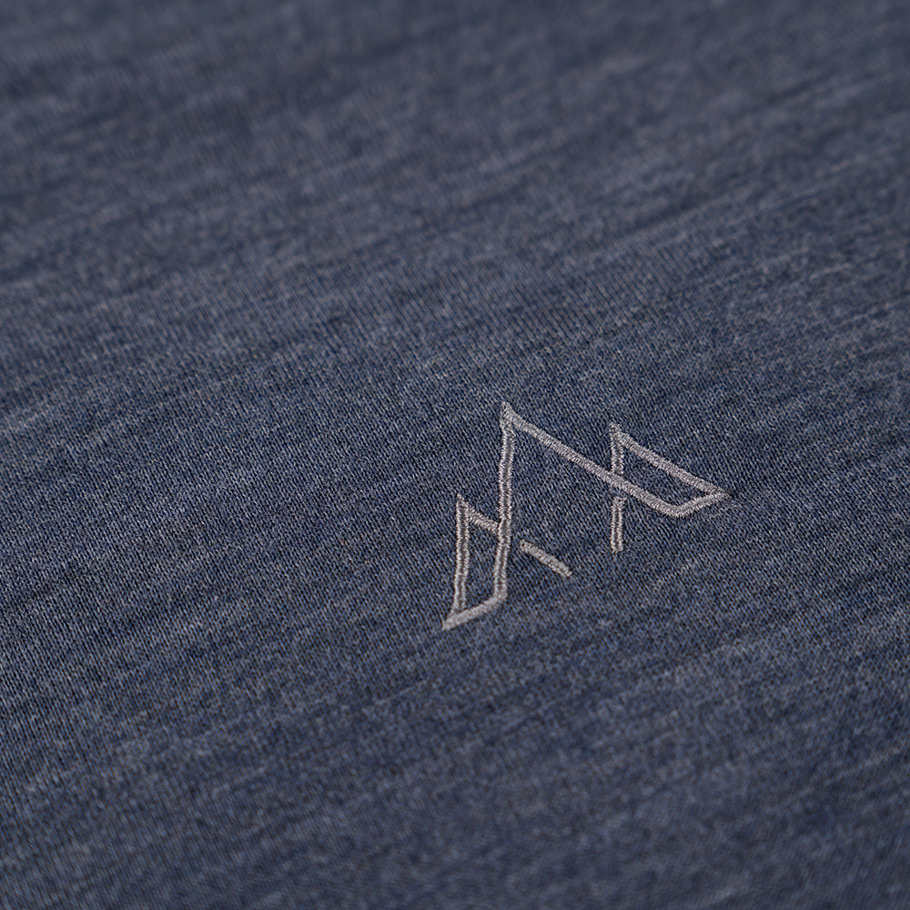 Fjern - Womens Första Merino Blend Long Sleeve Crew Baselayer (Storm Grey) | Explore the outdoors with the Första, a versatile and lightweight technical crew top designed for the active adventurer
