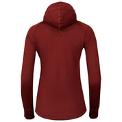 Fjern - Womens Första Merino Blend Long Sleeve Hoodie Baselayer (Rust) | Embark on your next adventure with the Första Hoodie, a lightweight and high-performance technical hoodie