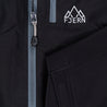 Fjern - Womens Forsvar Eco Waterproof Jacket (Black) | A testament to sustainable exploration, the Forsvar integrates planet-conscious waterproofing with a 15k/15k ecoSHIELD® fabric, crafted entirely from recycled polyester