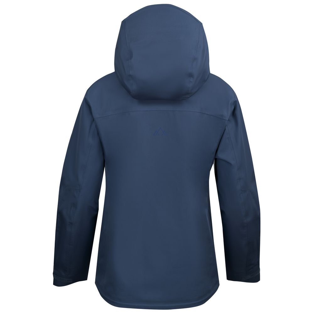 Fjern - Womens Forsvar Eco Waterproof Jacket (Indigo) | A testament to sustainable exploration, the Forsvar integrates planet-conscious waterproofing with a 15k/15k ecoSHIELD® fabric, crafted entirely from recycled polyester