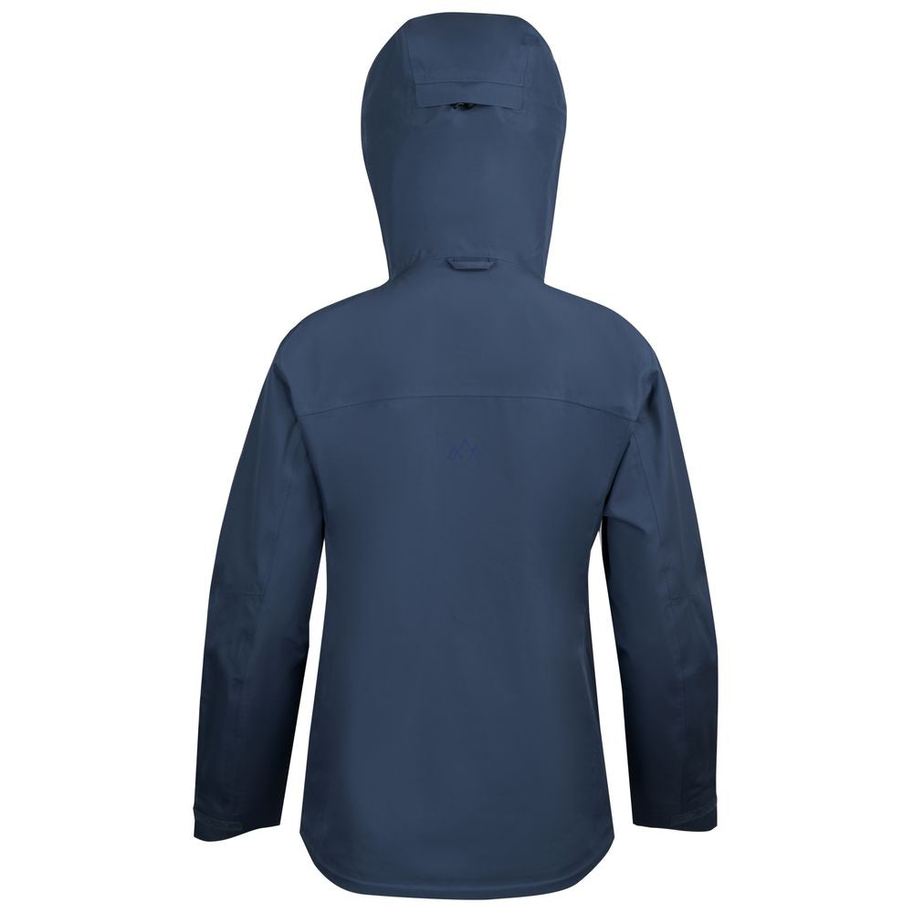 Fjern - Womens Forsvar Eco Waterproof Jacket (Indigo) | A testament to sustainable exploration, the Forsvar integrates planet-conscious waterproofing with a 15k/15k ecoSHIELD® fabric, crafted entirely from recycled polyester