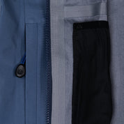Fjern - Womens Forsvar Eco Waterproof Jacket (Indigo) | A testament to sustainable exploration, the Forsvar integrates planet-conscious waterproofing with a 15k/15k ecoSHIELD® fabric, crafted entirely from recycled polyester