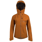 Fjern - Womens Forsvar Eco Waterproof Jacket (Mustard) | A testament to sustainable exploration, the Forsvar integrates planet-conscious waterproofing with a 15k/15k ecoSHIELD® fabric, crafted entirely from recycled polyester
