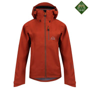 Fjern - Womens Forsvar Eco Waterproof Jacket (Spice) | A testament to sustainable exploration, the Forsvar integrates planet-conscious waterproofing with a 15k/15k ecoSHIELD® fabric, crafted entirely from recycled polyester