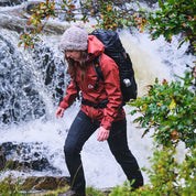 Fjern - Womens Forsvar Eco Waterproof Jacket (Spice) | A testament to sustainable exploration, the Forsvar integrates planet-conscious waterproofing with a 15k/15k ecoSHIELD® fabric, crafted entirely from recycled polyester