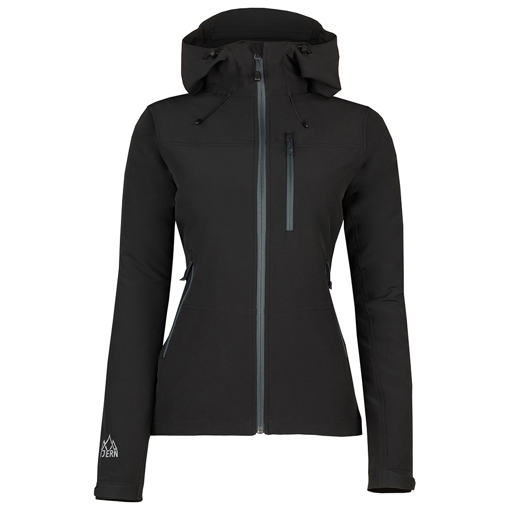 Fjern - Womens Grenser Softshell Jacket (Black/Charcoal)