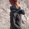 Fjern - Womens Grenser Softshell Jacket (Black/Charcoal) | Conquer the mountains with the Grenser softshell, the ultimate jacket for alpine adventures