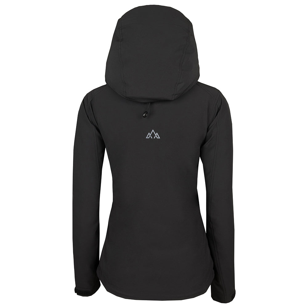 Fjern - Womens Grenser Softshell Jacket (Black/Charcoal) | Conquer the mountains with the Grenser softshell, the ultimate jacket for alpine adventures