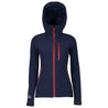 Fjern - Womens Grenser Softshell Jacket (Navy/Rust) | Conquer the mountains with the Grenser softshell, the ultimate jacket for alpine adventures