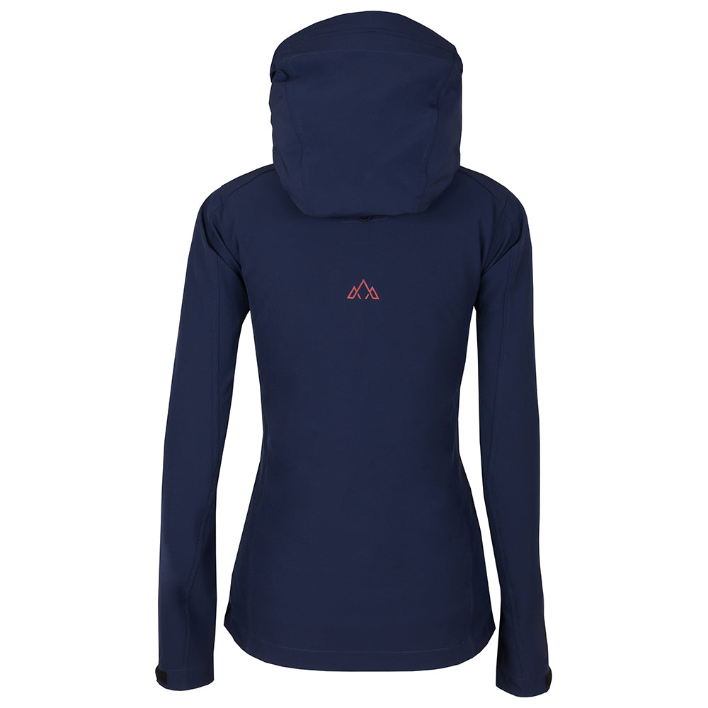 Fjern - Womens Grenser Softshell Jacket (Navy/Rust) | Conquer the mountains with the Grenser softshell, the ultimate jacket for alpine adventures
